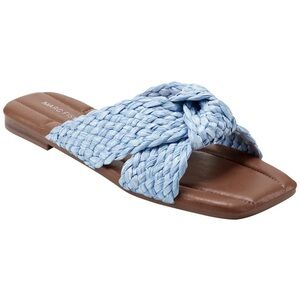 Marc Fisher Light Blue Braided Sandals